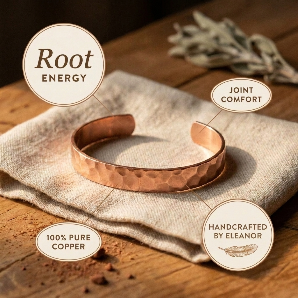 Eleanor's Feather Copper Cuff