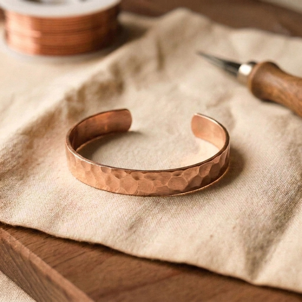 Eleanor's Feather Copper Cuff